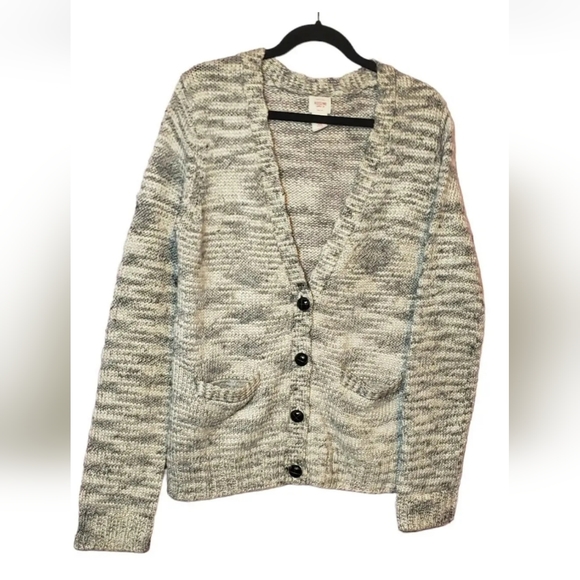 Mossimo Cardigan Sweater Womens Size XXL Wool Blend Knit Button Front Gray - Picture 3 of 11